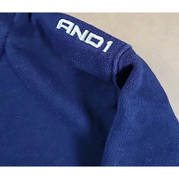 Vintage 90s Reebok Crewneck Sweatshirt Men LARGE Navy Embroidered AND1 - Picture 9 of 10